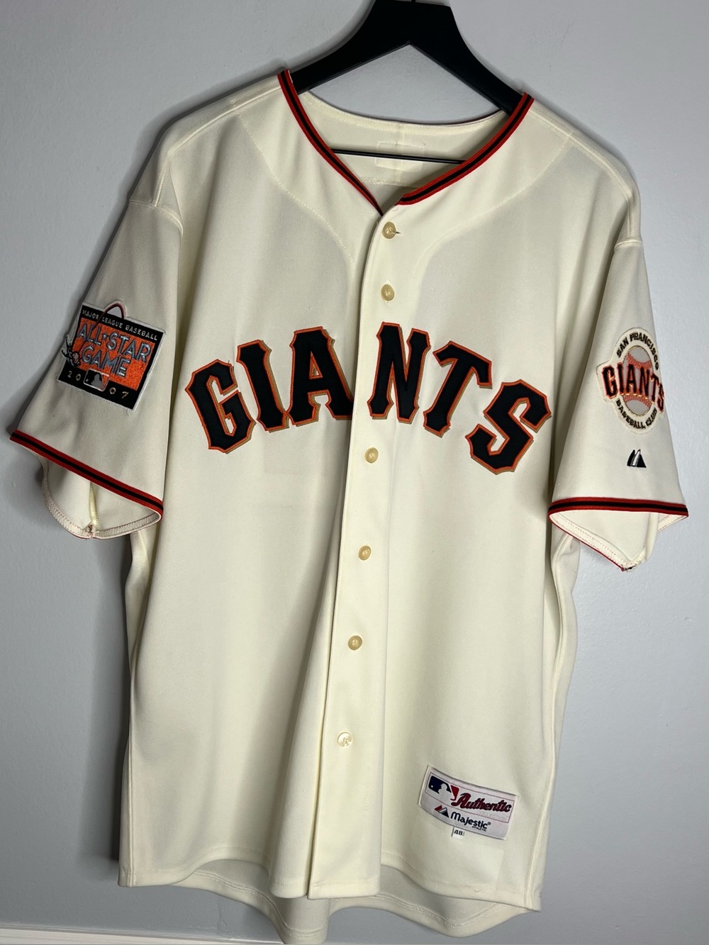 San Francisco Giants Barry Zito Jersey Mens 48 Majestic Authentic Baseball MLB